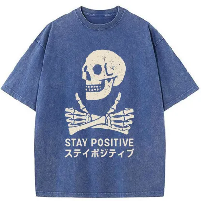 Tokyo-Tiger Optimistic Supporter Washed T-Shirt