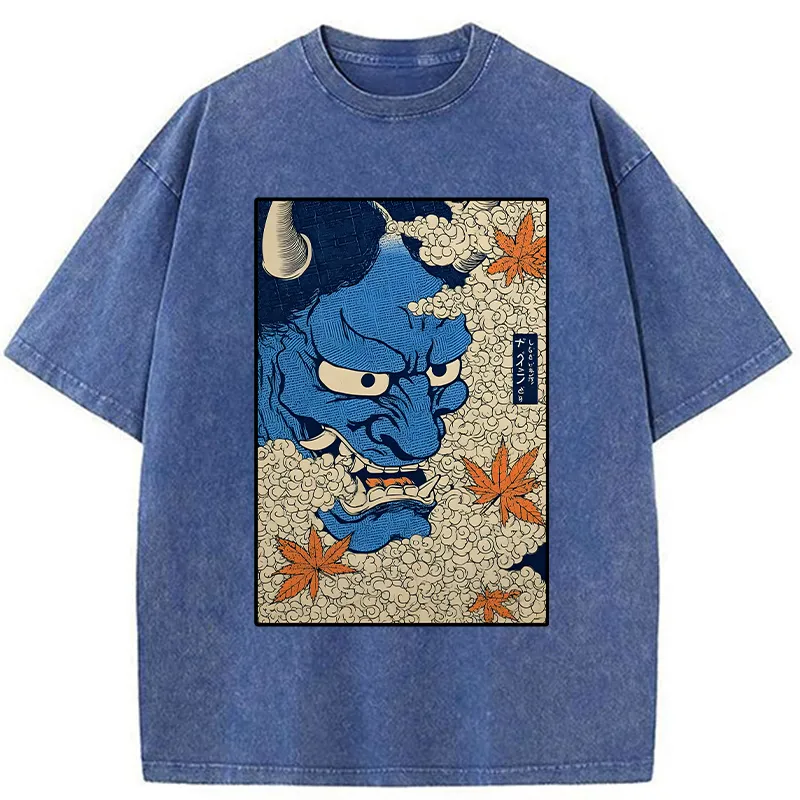 Tokyo-Tiger Japanese Demons Washed T-Shirt Sale