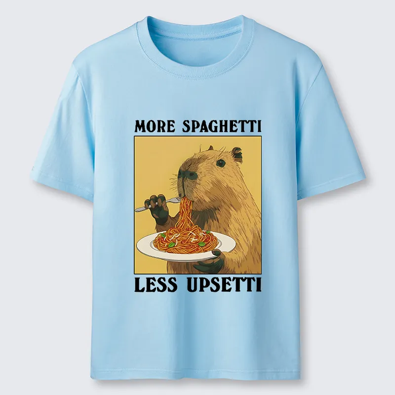 Tokyo-Tiger Capybara Eating Pasta Classic T-Shirt