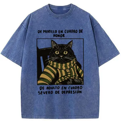 Tokyo-Tiger Life Of Contrast Washed T-Shirt