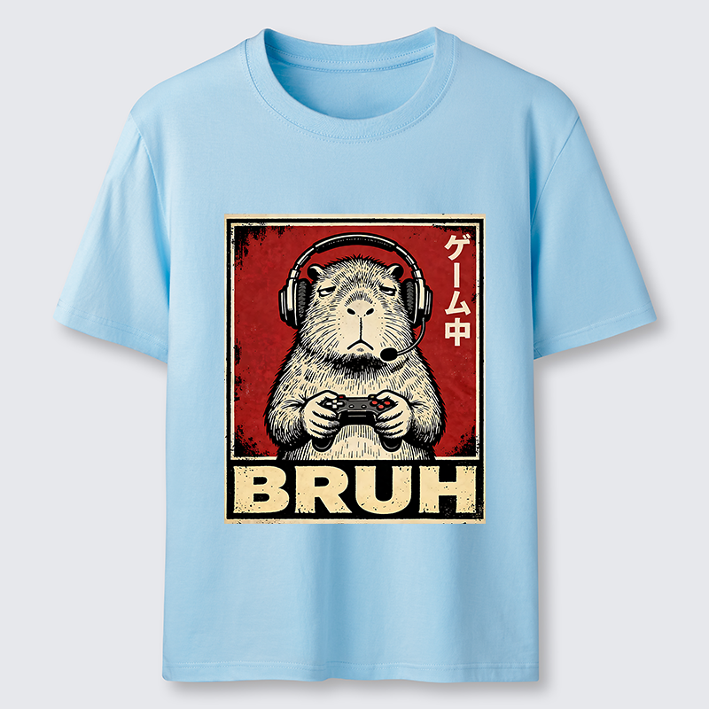 Tokyo-Tiger Funny Capybara Playing Games Classic T-Shirt