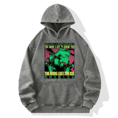 Tokyo-Tiger Scary Frog Japanese Washed Hoodie