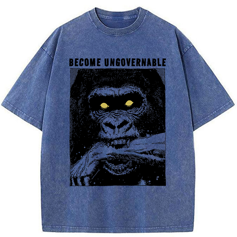 Tokyo-Tiger Uncontrollable Gorilla Washed T-Shirt