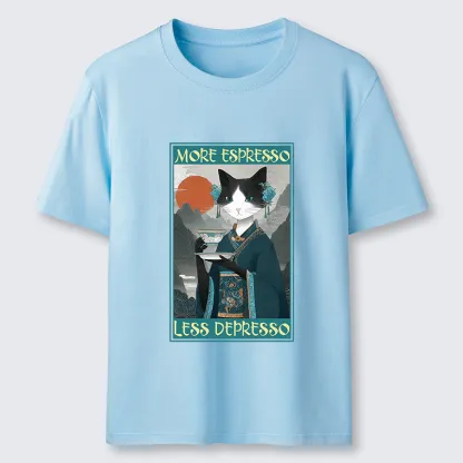 Tokyo-Tiger The Zen Barista Cat Classic T-Shirt