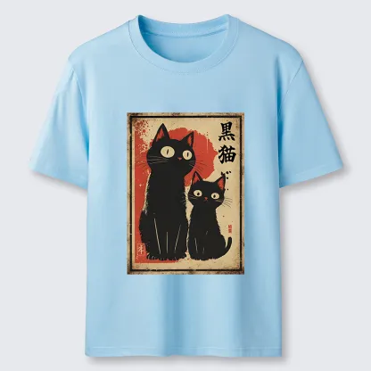 Tokyo-Tiger Two Black Cats Classic T-Shirt