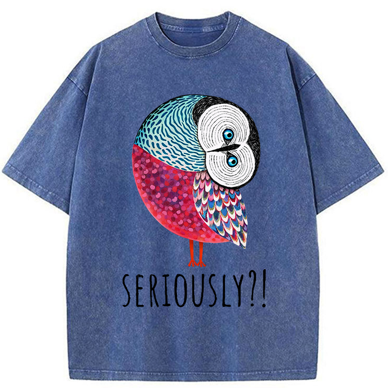 Tokyo-Tiger Bird's Question Washed T-Shirt