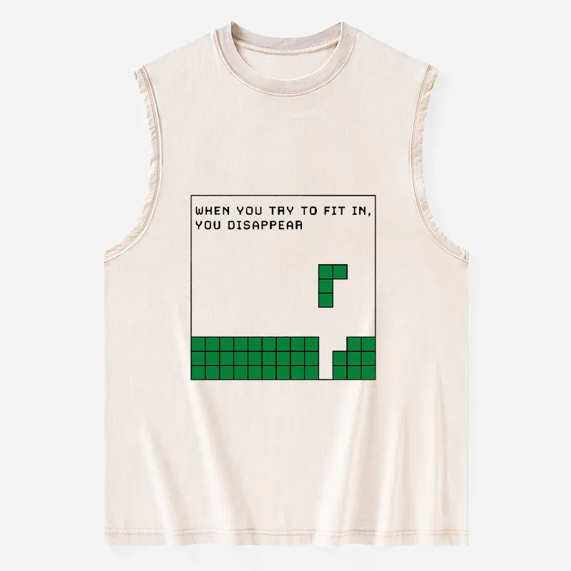 Tokyo-Tiger Be Your Unique Self Washed Tank