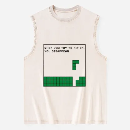 Tokyo-Tiger Be Your Unique Self Washed Tank