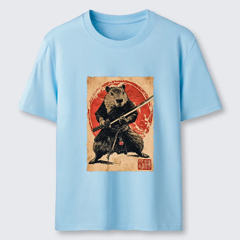 Tokyo-Tiger Samurai Capybara Japan Classic T-Shirt