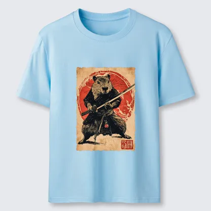 Tokyo-Tiger Samurai Capybara Japan Classic T-Shirt