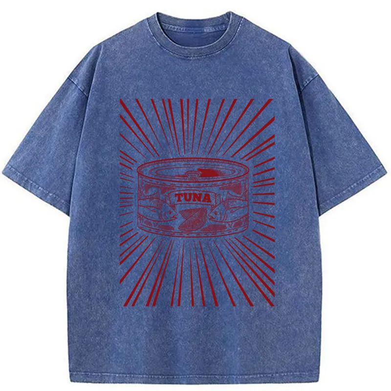 Tokyo-Tiger Canned Tuna Washed T-Shirt