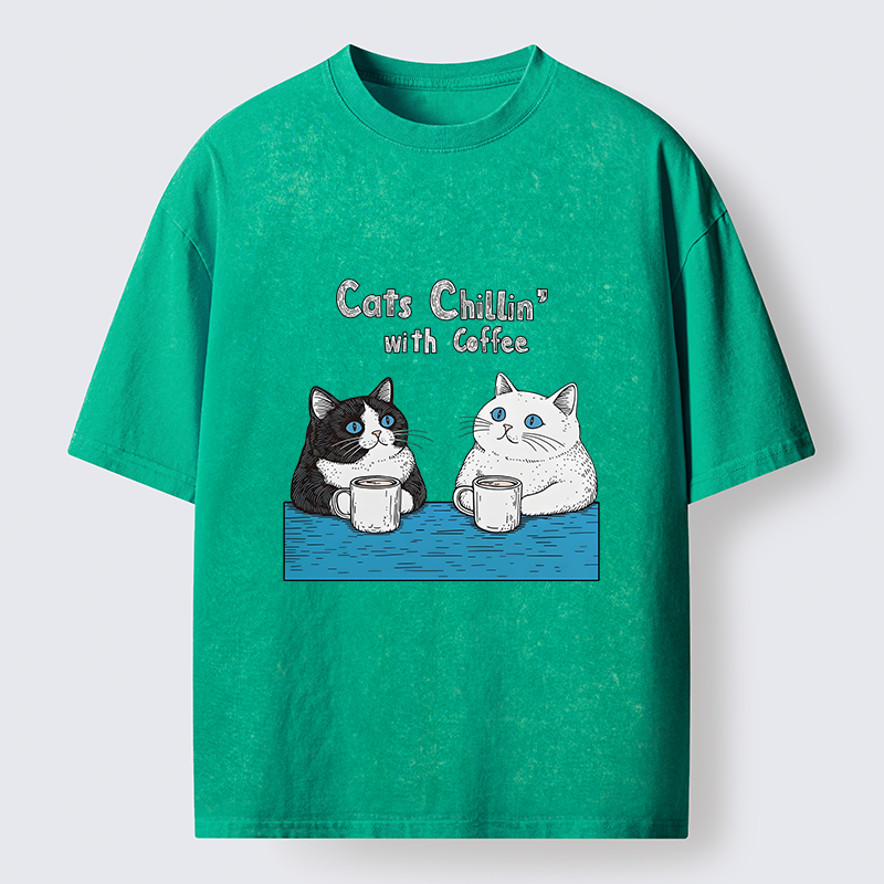 Tokyo-Tiger Leisure Time Washed T-Shirt