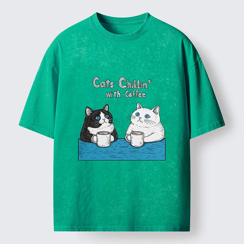 Tokyo-Tiger Leisure Time Washed T-Shirt