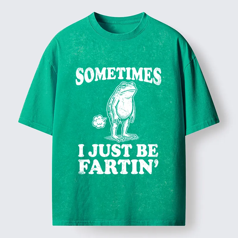 Tokyo-Tiger Farting Frog Washed T-Shirt