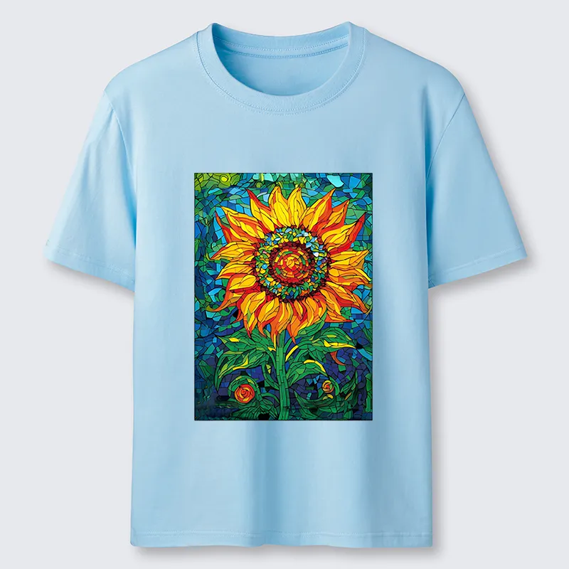 Tokyo-Tiger Colorful Art Sunflower Classic T-Shirt