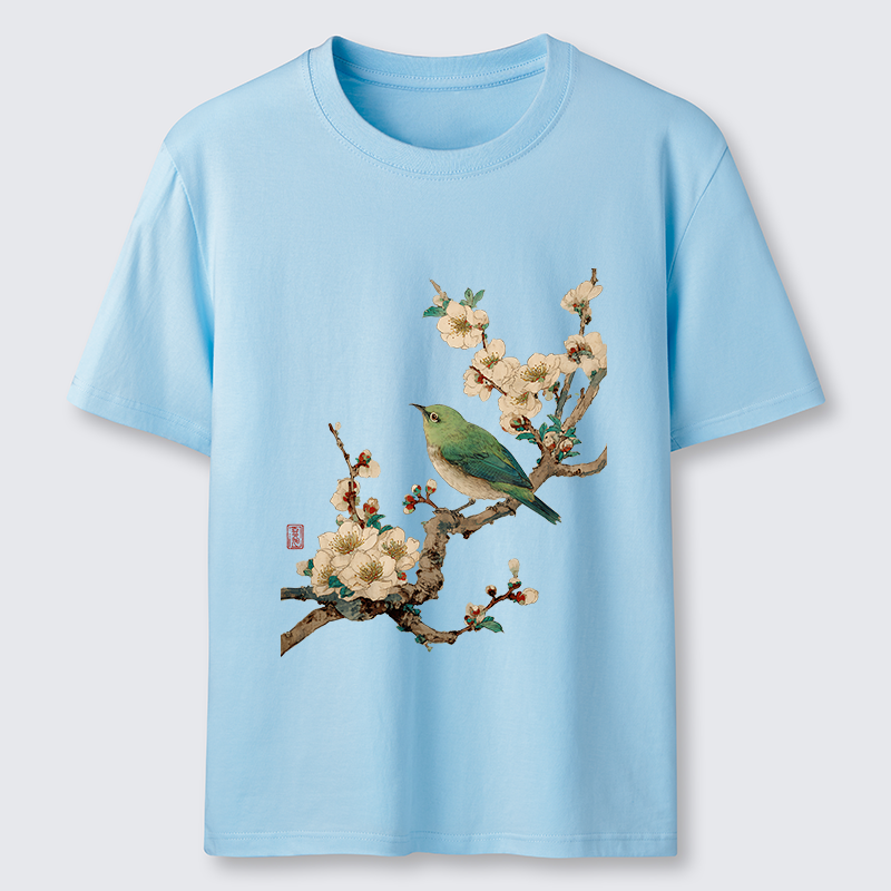 Tokyo-Tiger Perched In Bloom Classic T-Shirt