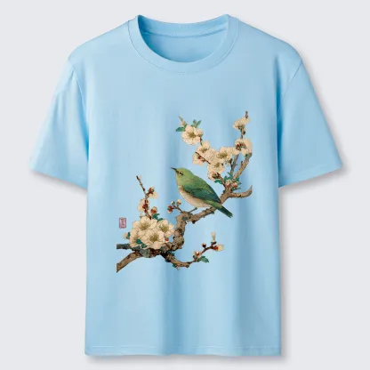 Tokyo-Tiger Perched In Bloom Classic T-Shirt