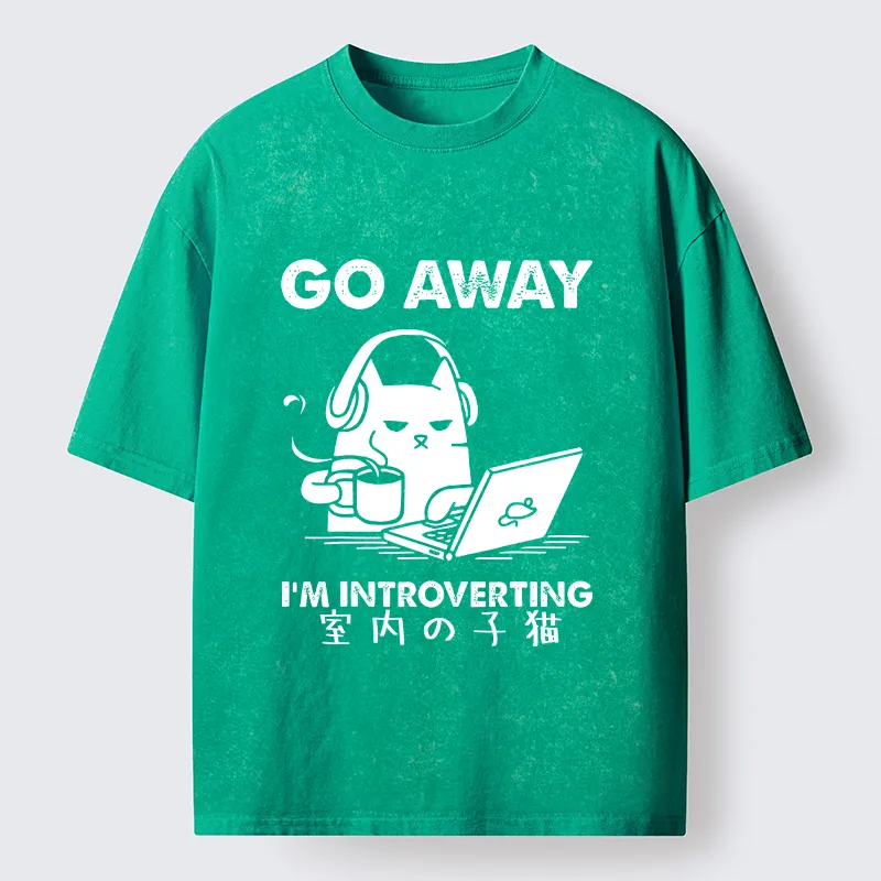 Tokyo-Tiger Introverted Kitten Washed T-Shirt