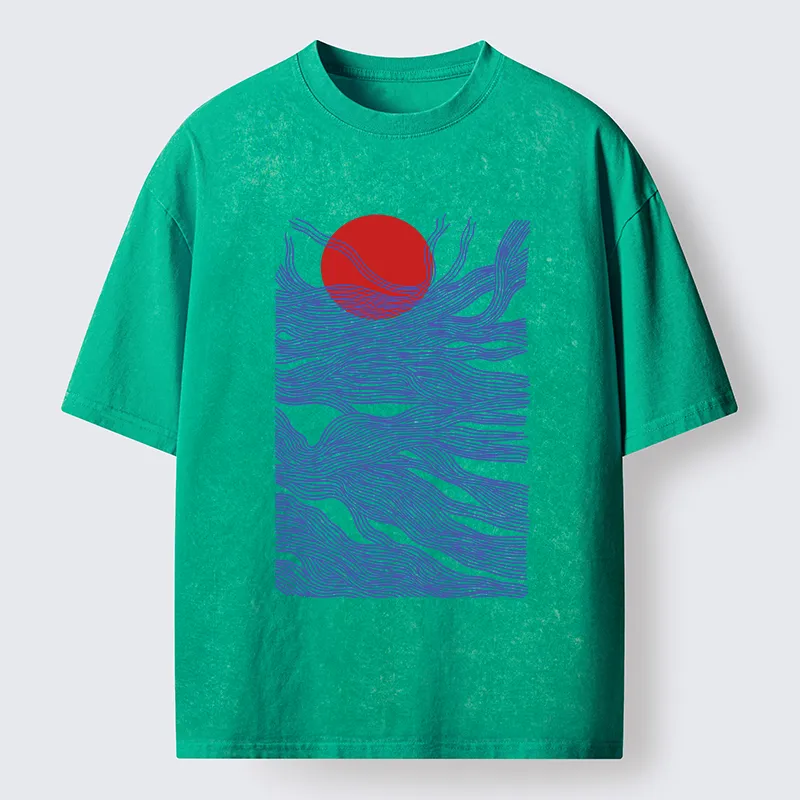Tokyo-Tiger Branches And The Sun Washed T-Shirt