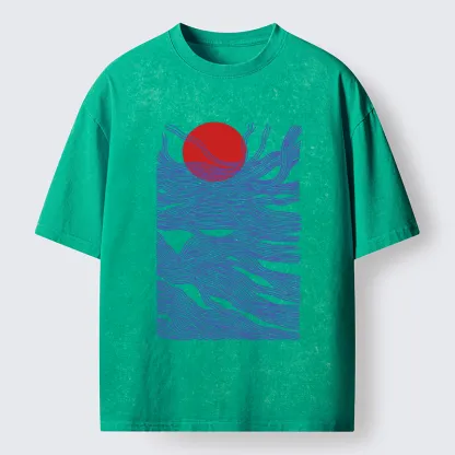 Tokyo-Tiger Branches And The Sun Washed T-Shirt
