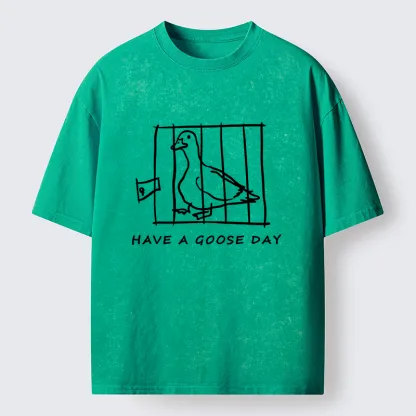 Tokyo-Tiger GOOSE Day Washed T-Shirt