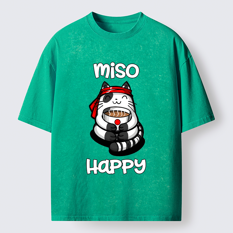Tokyo-Tiger I‘m So Happy Washed T-Shirt