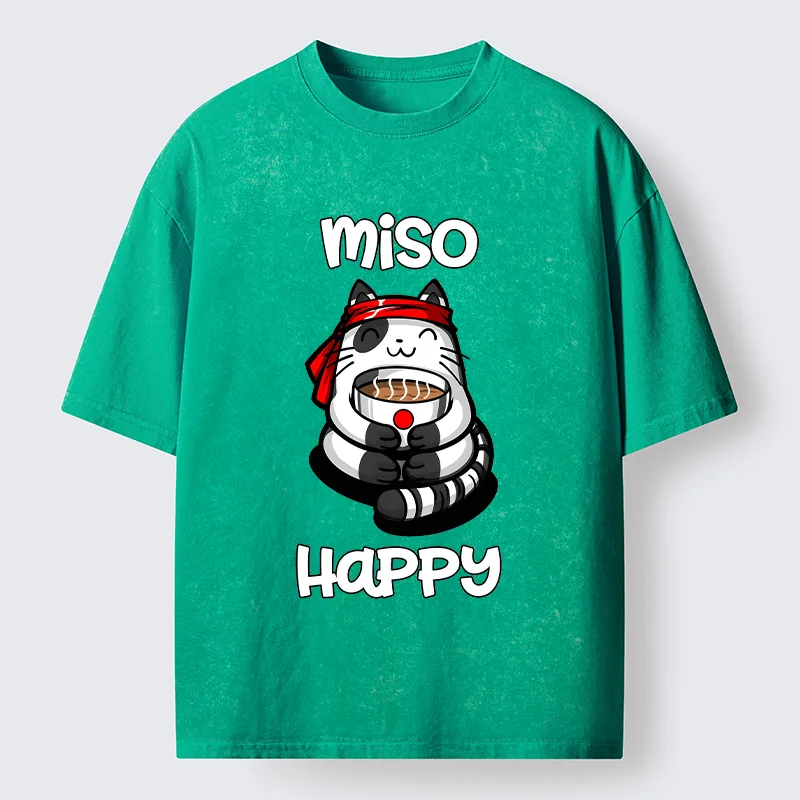 Tokyo-Tiger I‘m So Happy Washed T-Shirt