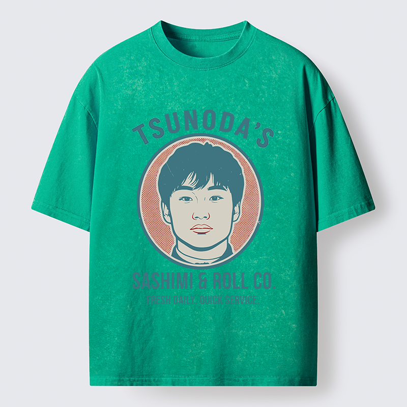 Tokyo-Tiger Sashimi & Roll Co. Washed T-Shirt