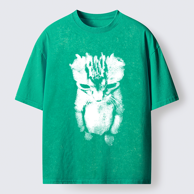 Tokyo-Tiger Sad Kitten Meme Washed T-Shirt