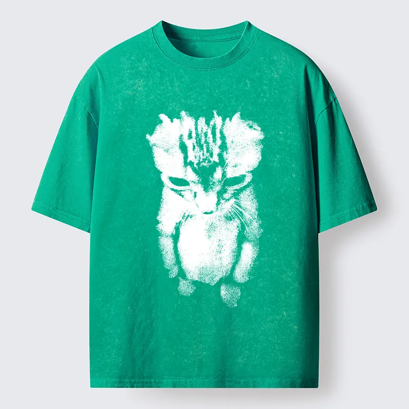 Tokyo-Tiger Sad Kitten Meme Washed T-Shirt