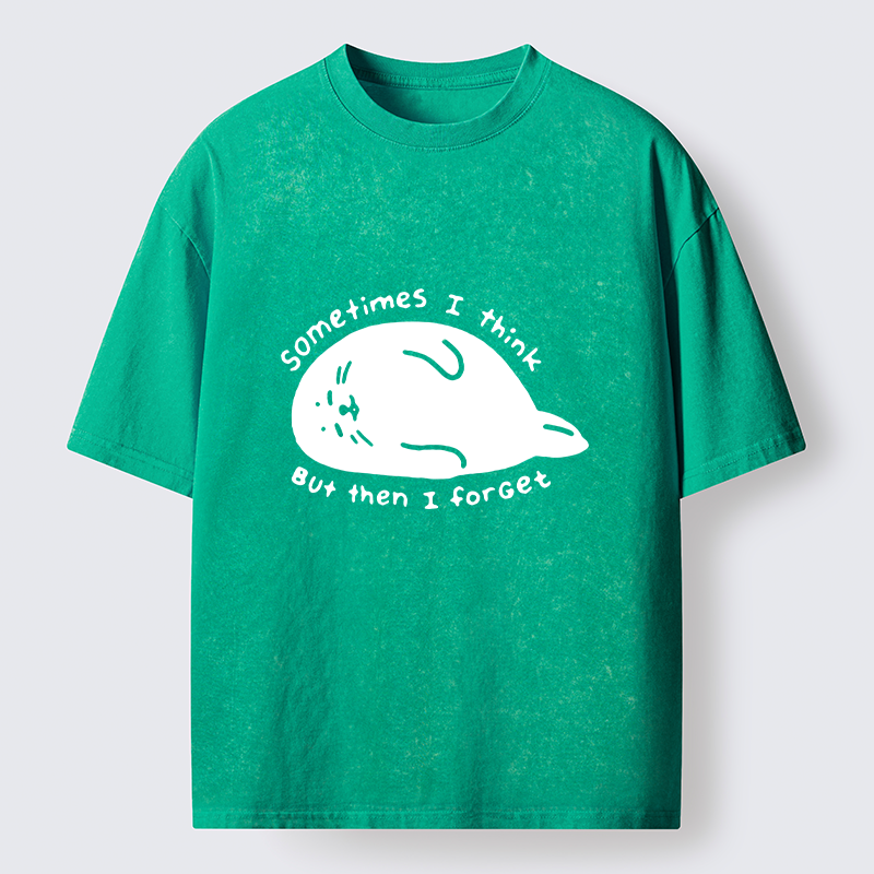 Tokyo-Tiger Forgetful Funny Seal Washed T-Shirt