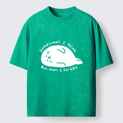 Tokyo-Tiger Forgetful Funny Seal Washed T-Shirt