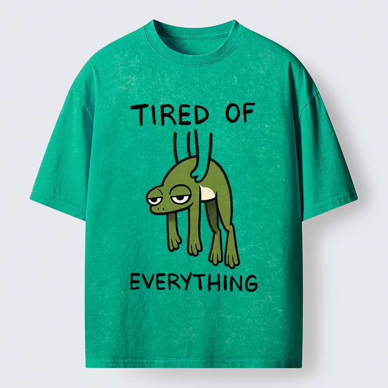 Tokyo-Tiger Tired Frog Washed T-Shirt