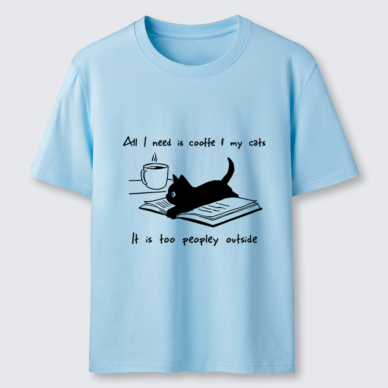 Tokyo-Tiger I Need Is Coffee And My Cat Classic T-Shirt