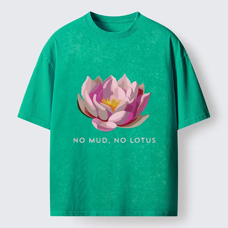 Tokyo-Tiger Zen Lotus Washed T-Shirt