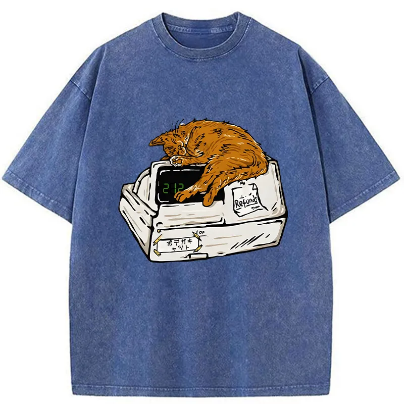 Tokyo-Tiger Bodega Cat Washed T-Shirt