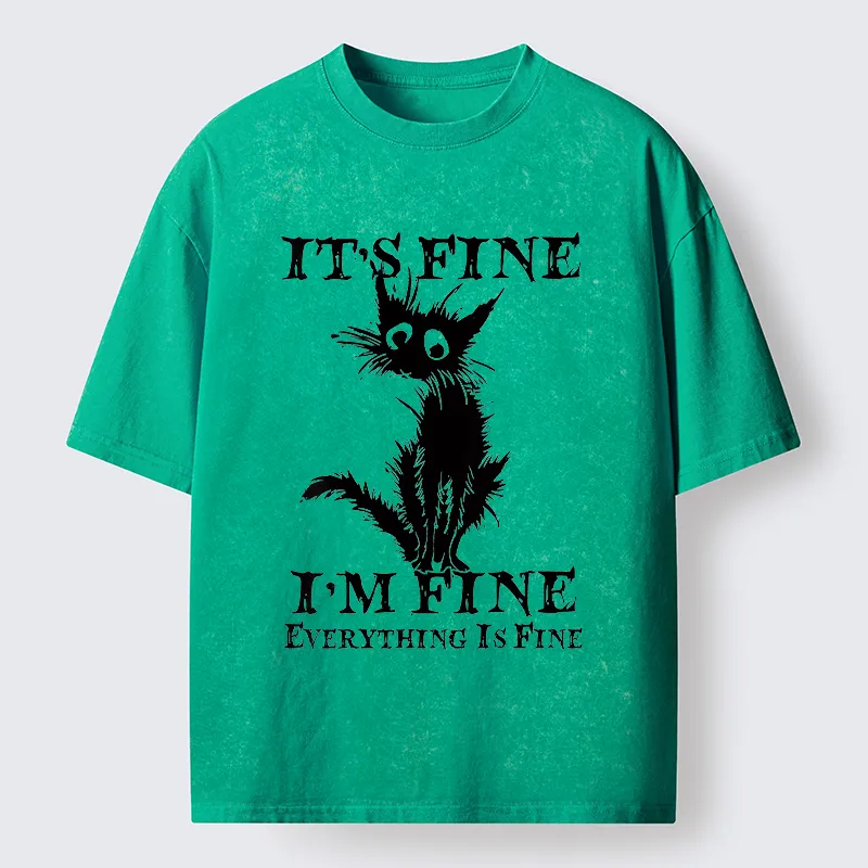 Tokyo-Tiger I'm Actually Not Very Fine Washed T-Shirt