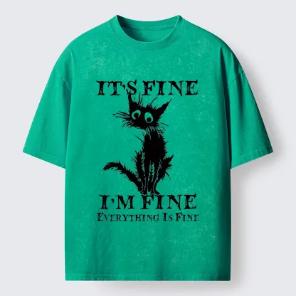 Tokyo-Tiger I'm Actually Not Very Fine Washed T-Shirt