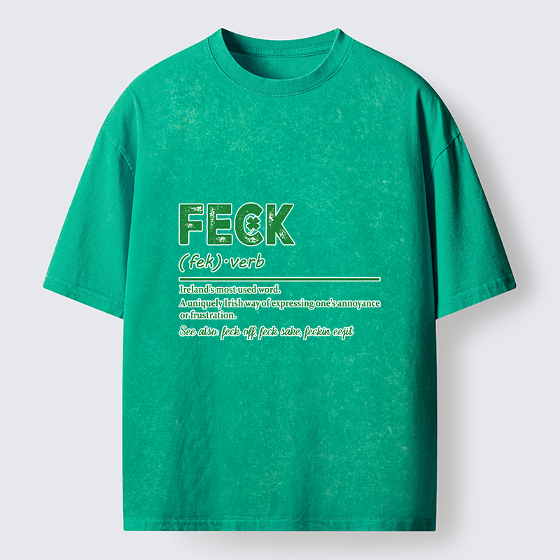 Tokyo-Tiger Saint Patrick Glossary Washed T-Shirt