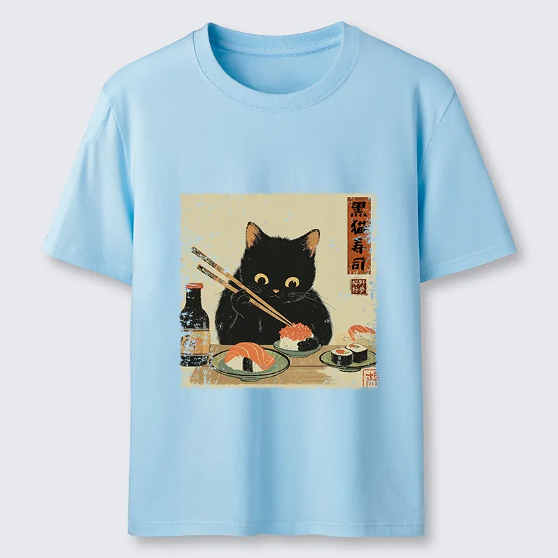 Tokyo-Tiger Meow Sushi Time Classic T-Shirt