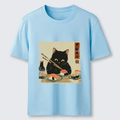 Tokyo-Tiger Meow Sushi Time Classic T-Shirt