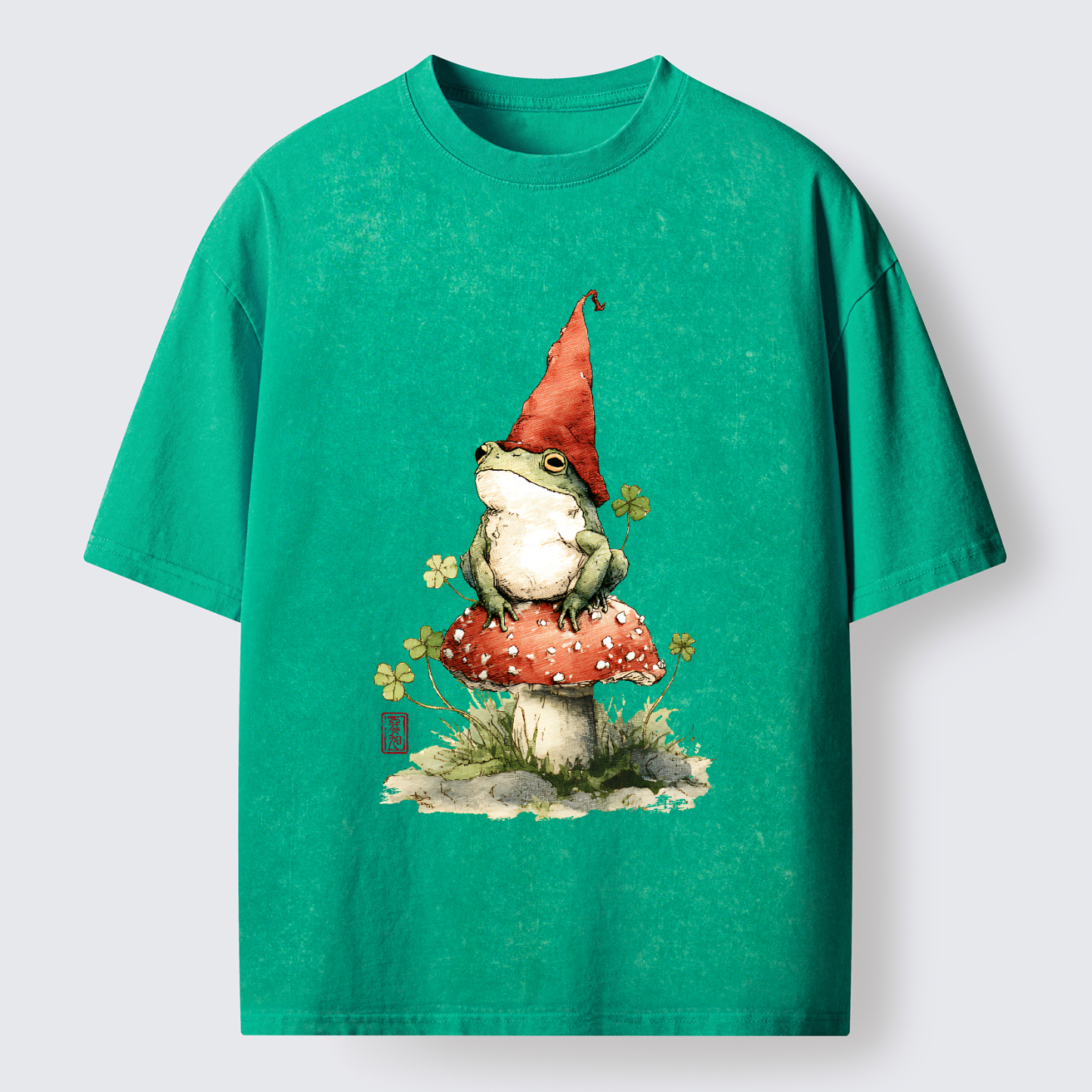 Tokyo-Tiger Not A Leprechaun, Still Lucky Washed T-Shirt