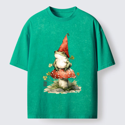 Tokyo-Tiger Not A Leprechaun, Still Lucky Washed T-Shirt