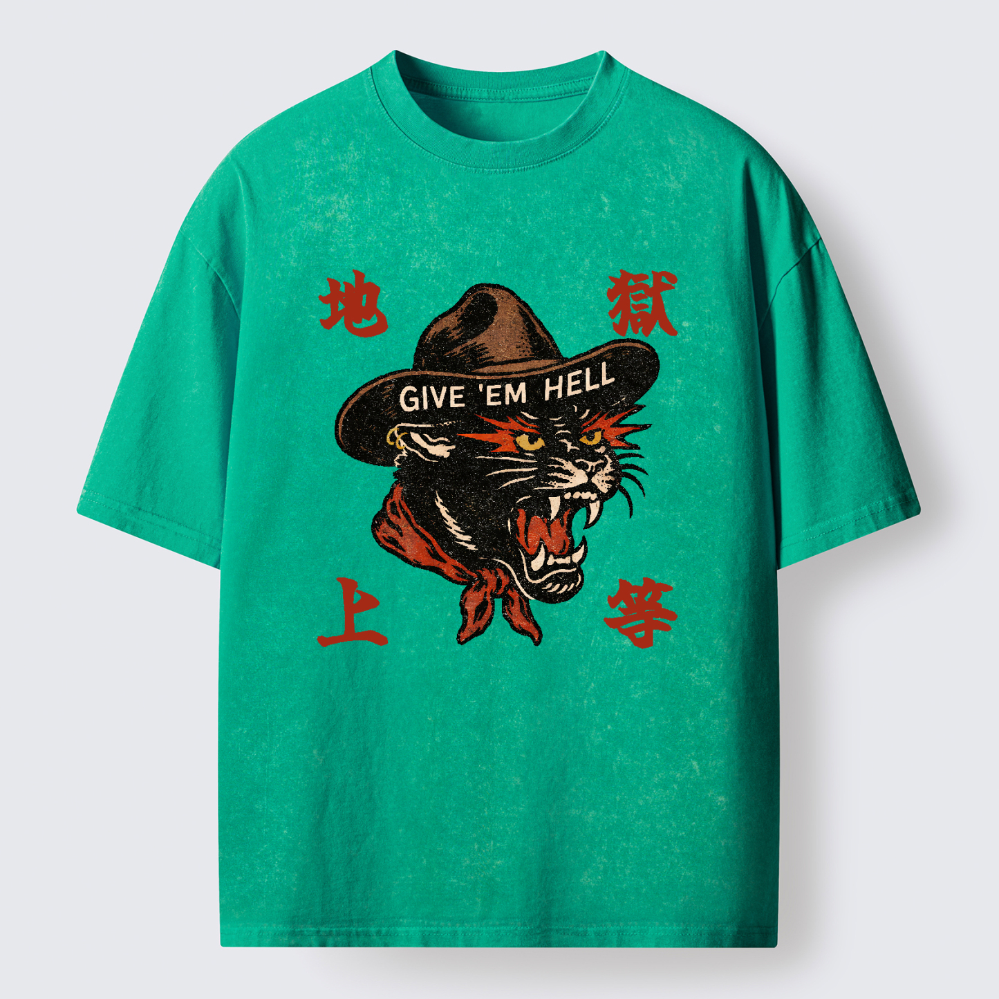 Tokyo-Tiger Give ’Em Hell Washed T-Shirt