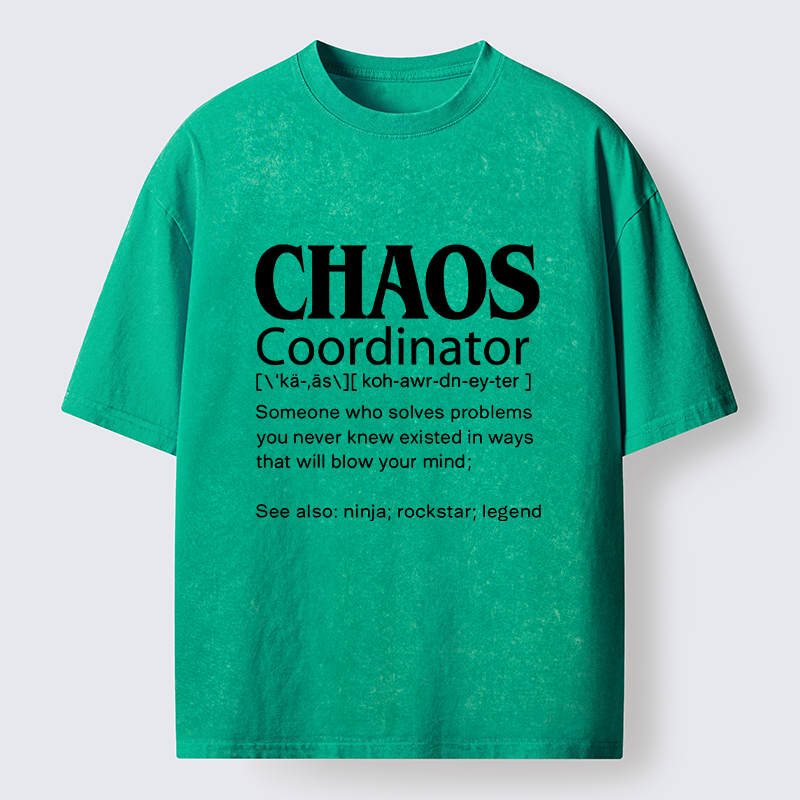 Tokyo-Tiger Chaos Coordinator Washed T-Shirt