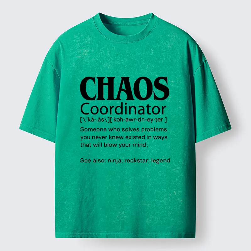 Tokyo-Tiger Chaos Coordinator Washed T-Shirt