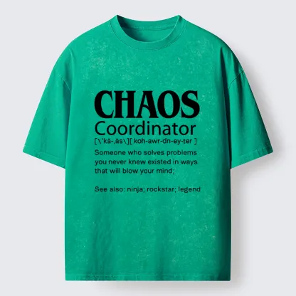 Tokyo-Tiger Chaos Coordinator Washed T-Shirt