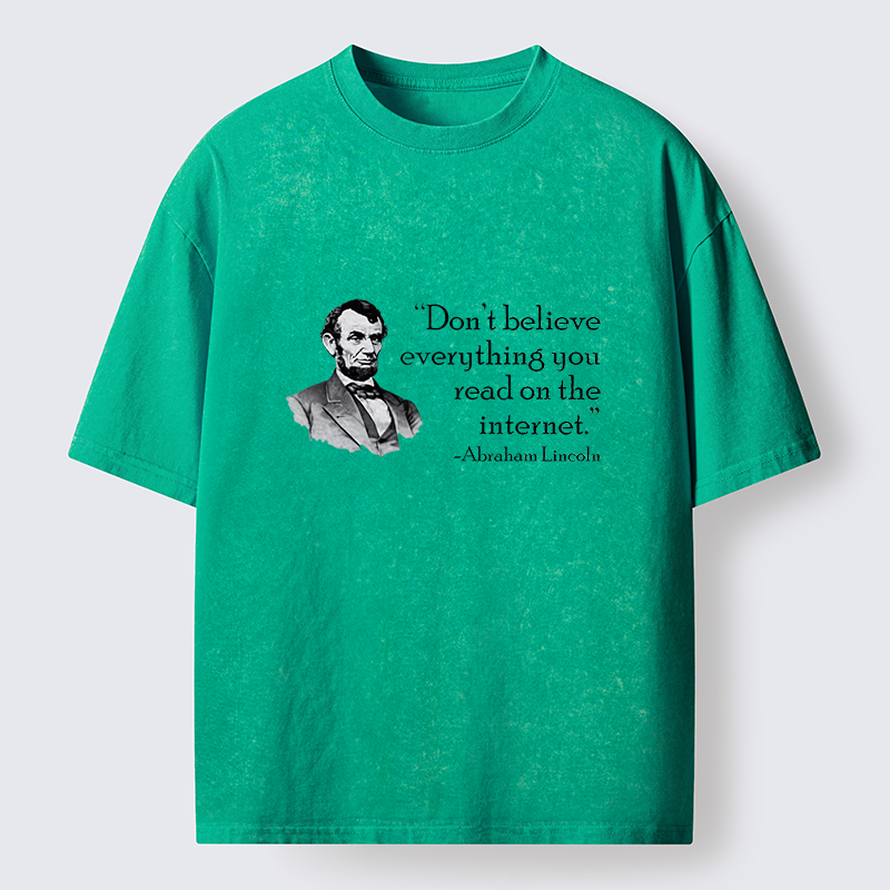 Tokyo-Tiger Don't Believe Everything You See Online Washed T-Shirt