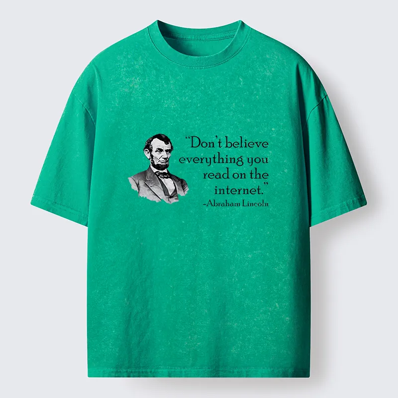 Tokyo-Tiger Don't Believe Everything You See Online Washed T-Shirt