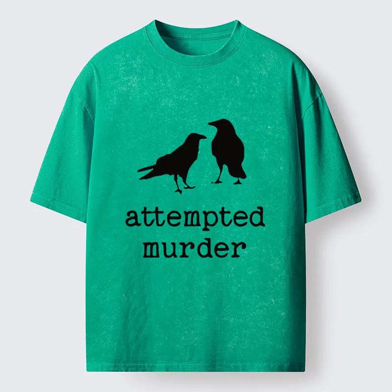 Tokyo-Tiger Attempted Murder Crow Washed T-Shirt